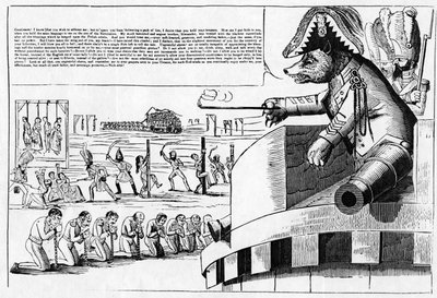 Cartoon of Tsar Nicholas I as a Bear by English School